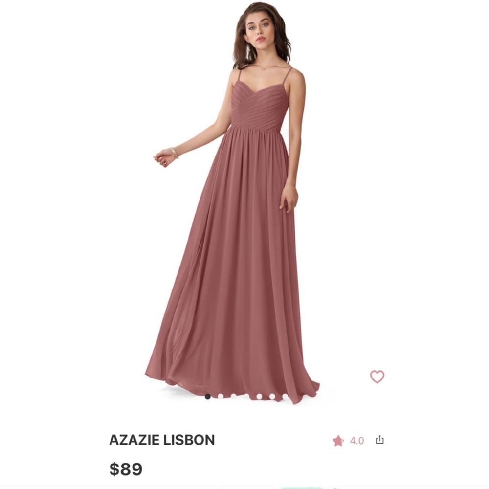Bridesmaid Dress in Desert Rose by Azazie